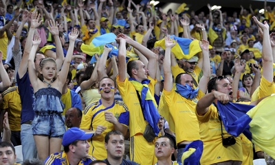 украинские болельщики