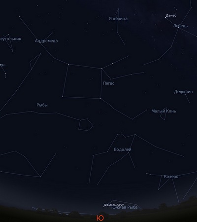 сузір'я Пегаса та Андромеды