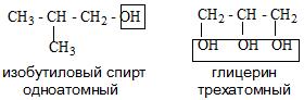 одноатомні та багатоатомні спирти