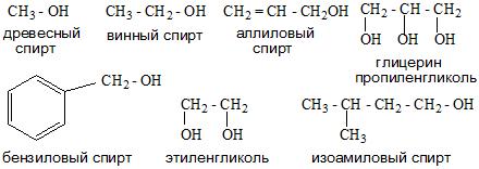 тривіальна номенклатура спиртів