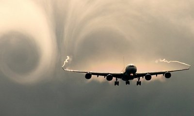 самолет в облаках