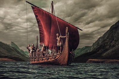 викинги на драккарах